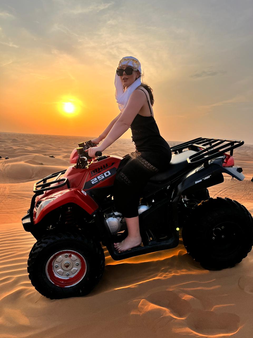 morning desert safari with quad bike ride in dubai